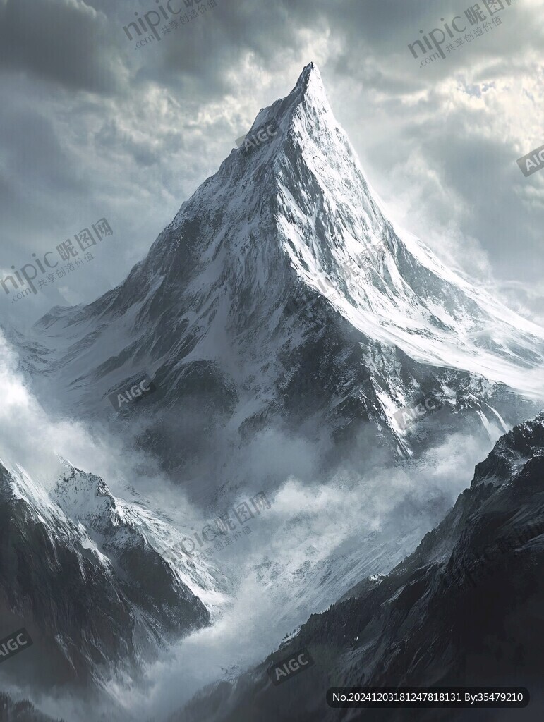 雪山原画