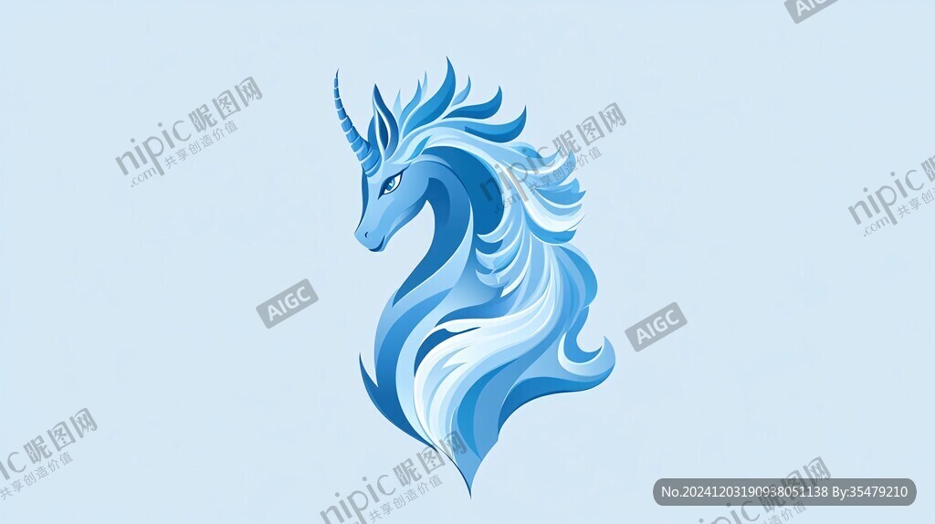 独角兽设计logo