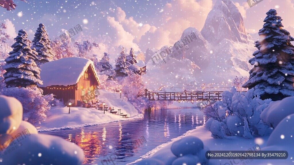3d雪景