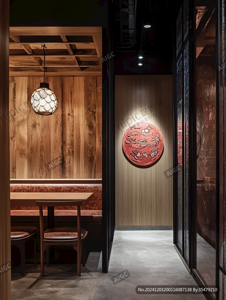红色系火锅店