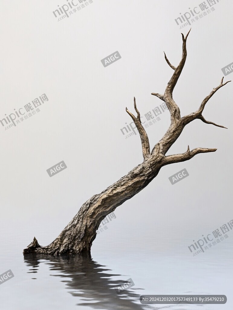 沧桑枯木大气壮阔