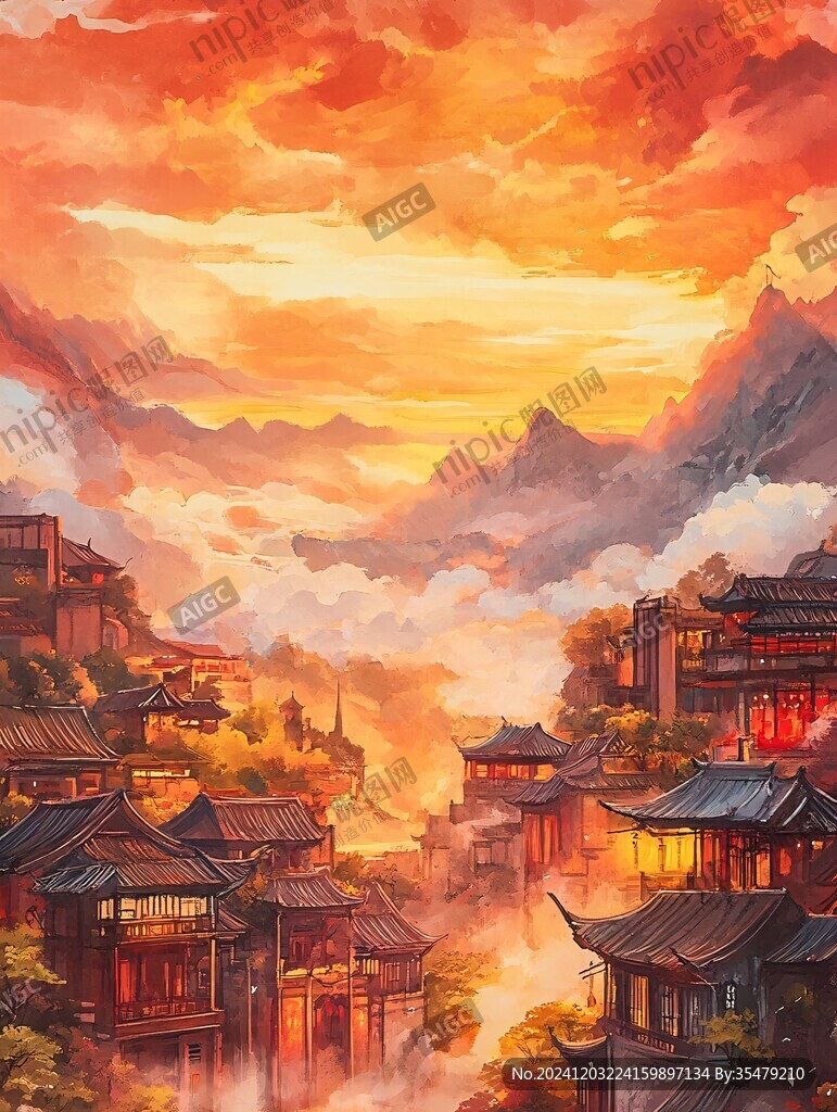 古风仙境天上宫阙