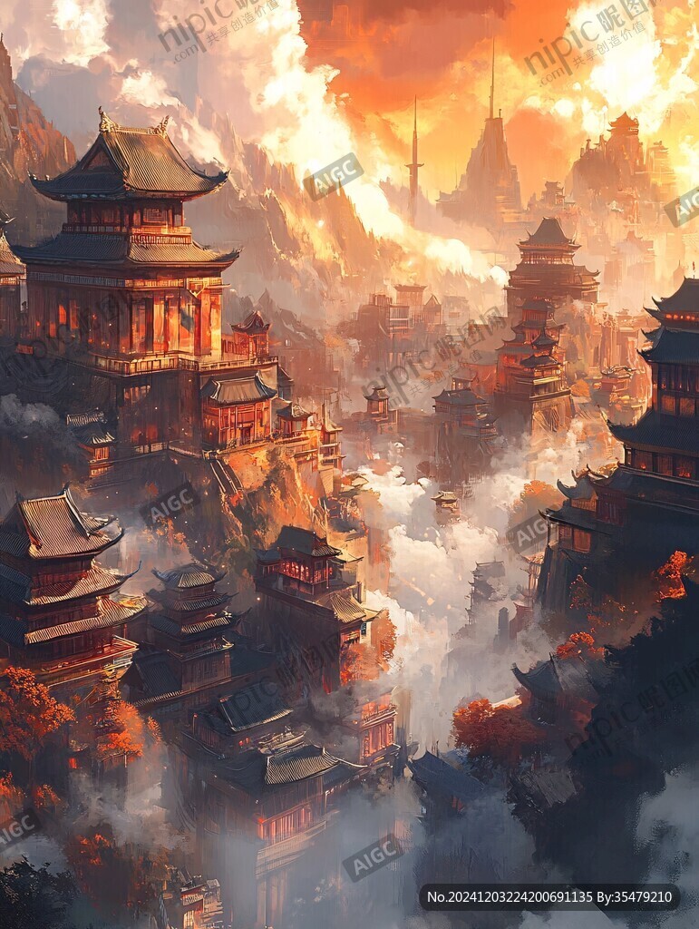 古风仙境天上宫阙