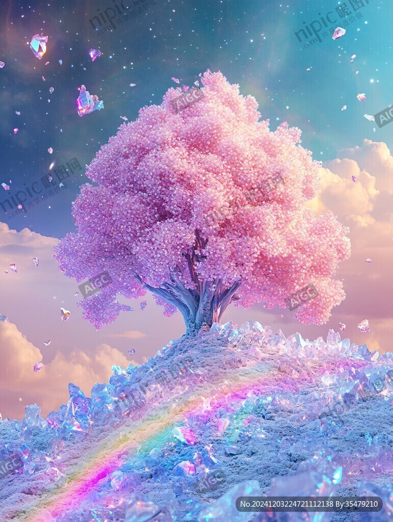 神秘梦幻的大树