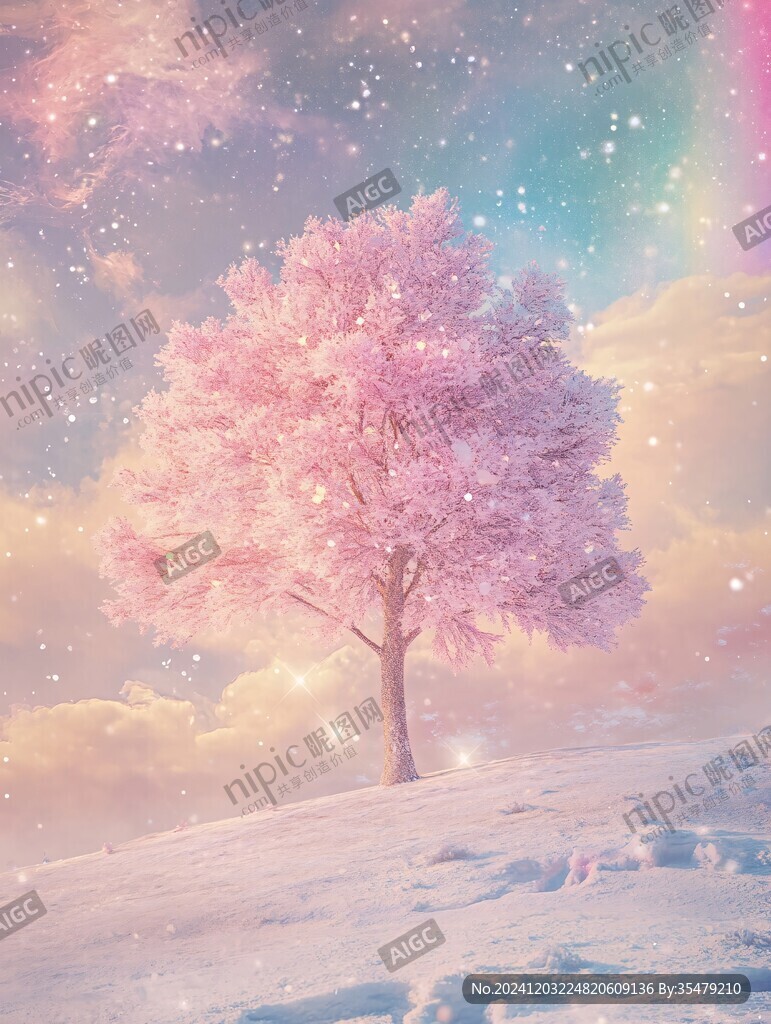 神秘梦幻的大树