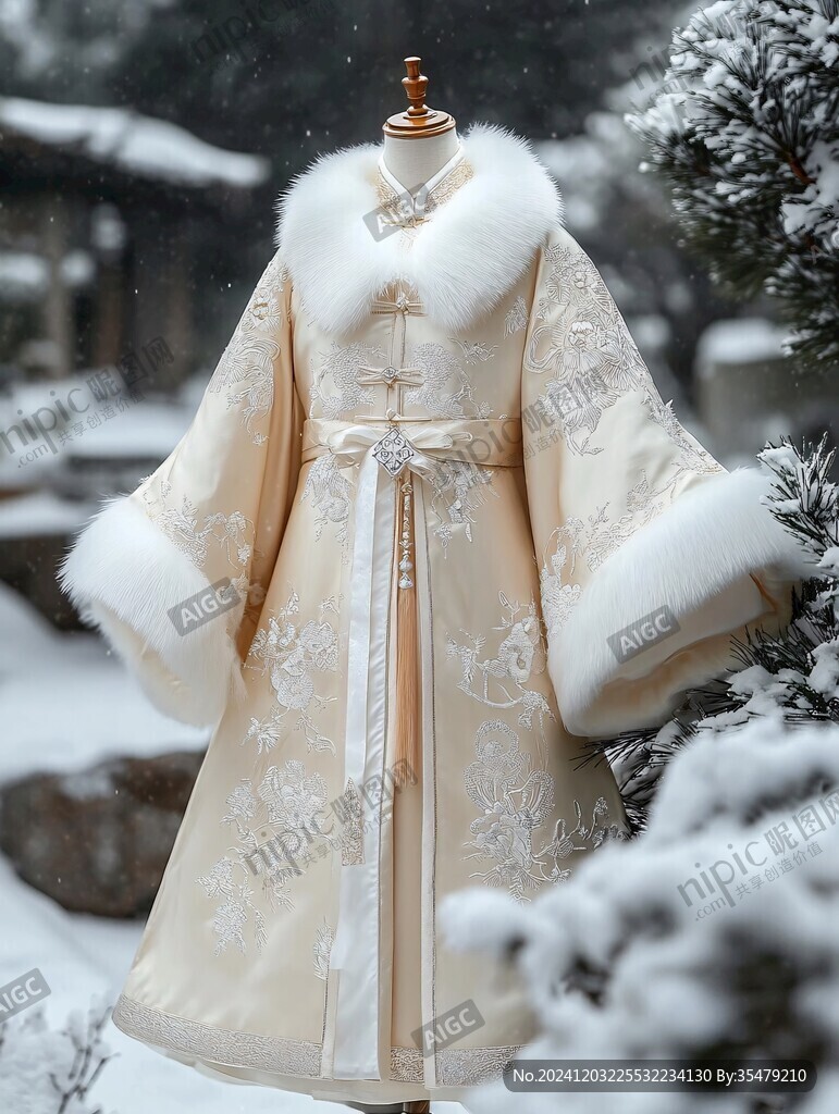 踏雪寻梅大袖衫