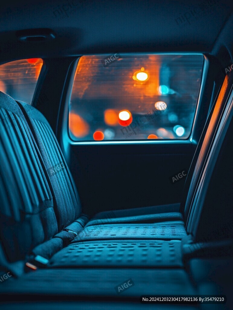 夜晚车窗
