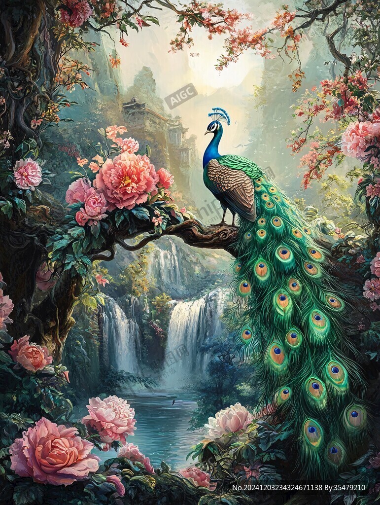 油画山水花鸟动物画