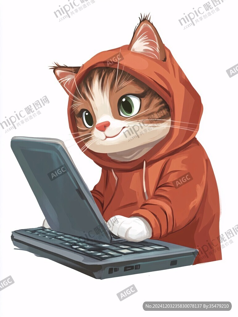 原创卡通智能小猫