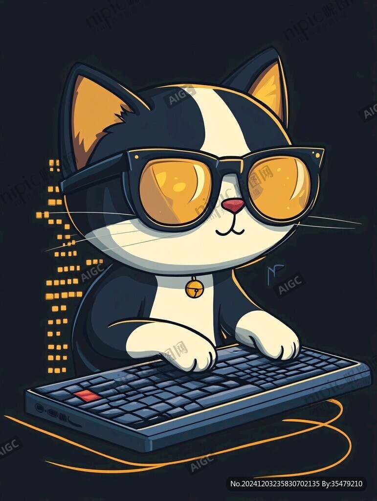 原创卡通智能小猫