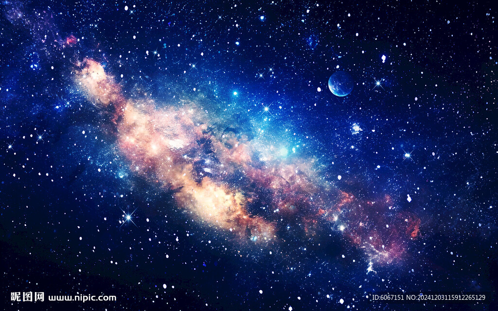 黑色宇宙星空背景图
