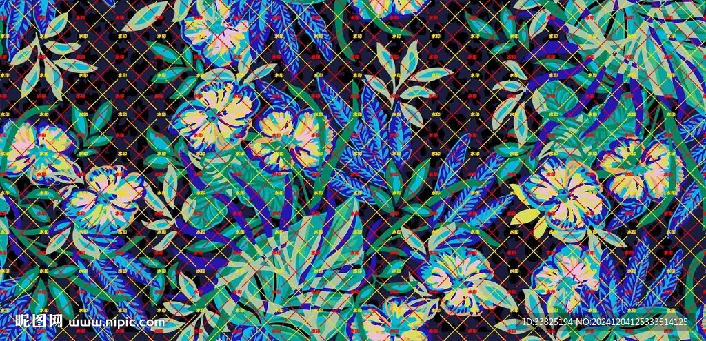 热带叶 热带花 大叶子