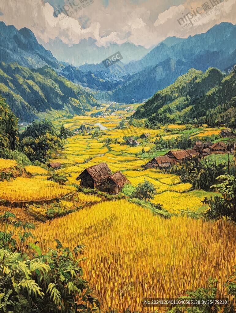 稻田油画