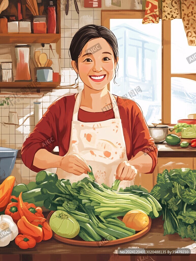 菜市插画