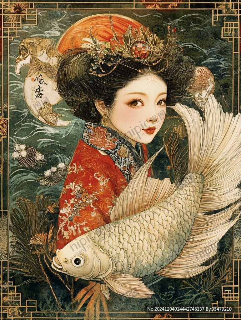 贵妃插画