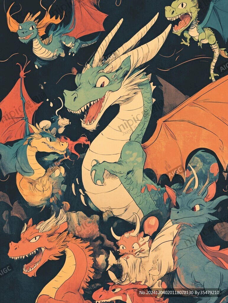 龙年插画合集