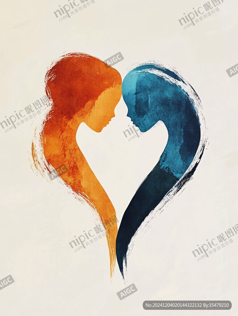 母爱插画