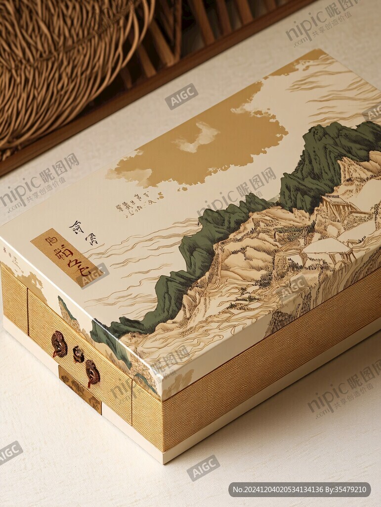 插画茶叶礼盒