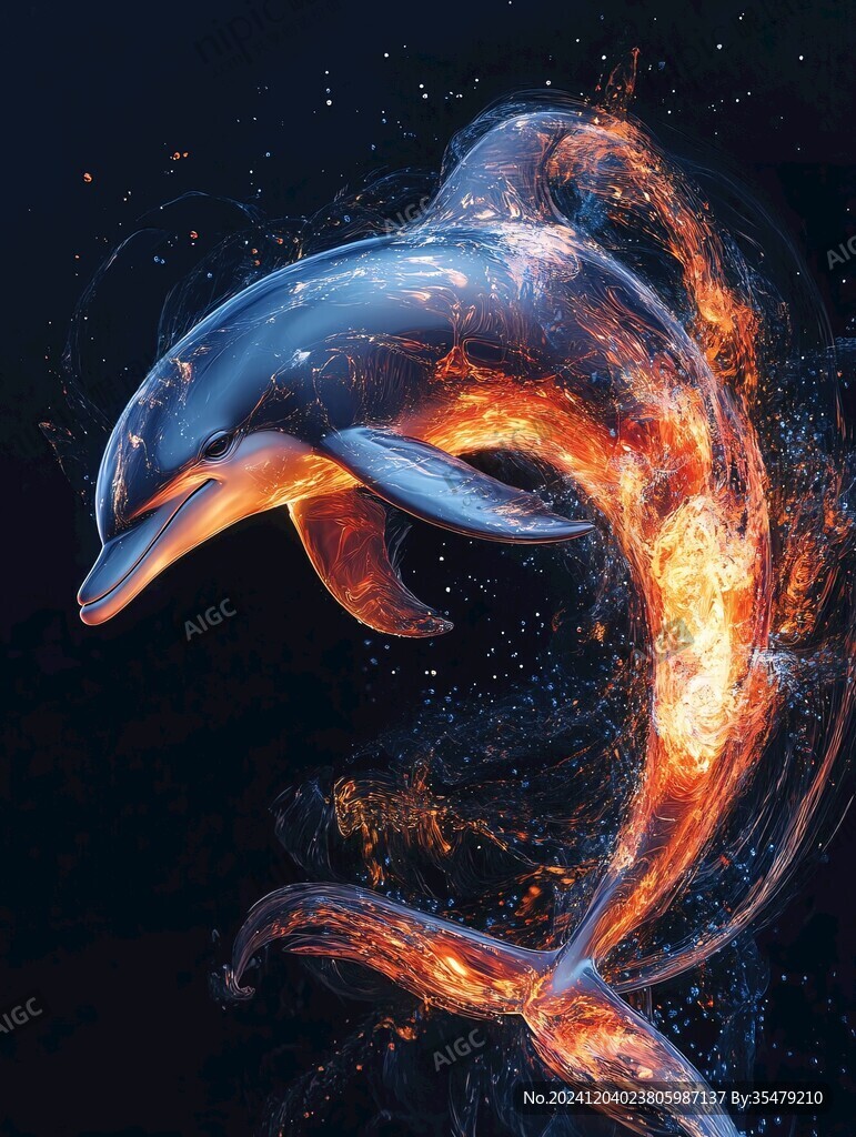 动物创意炫光效果