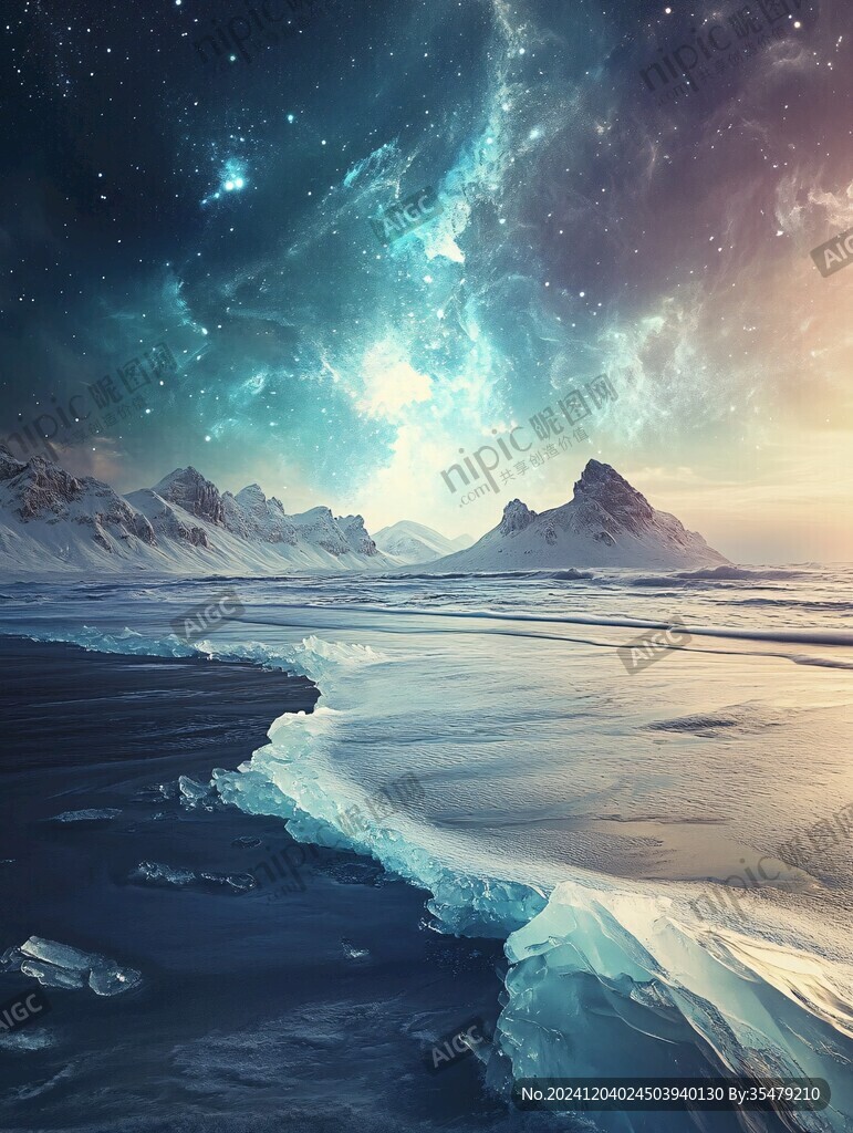 奇幻冰火景象