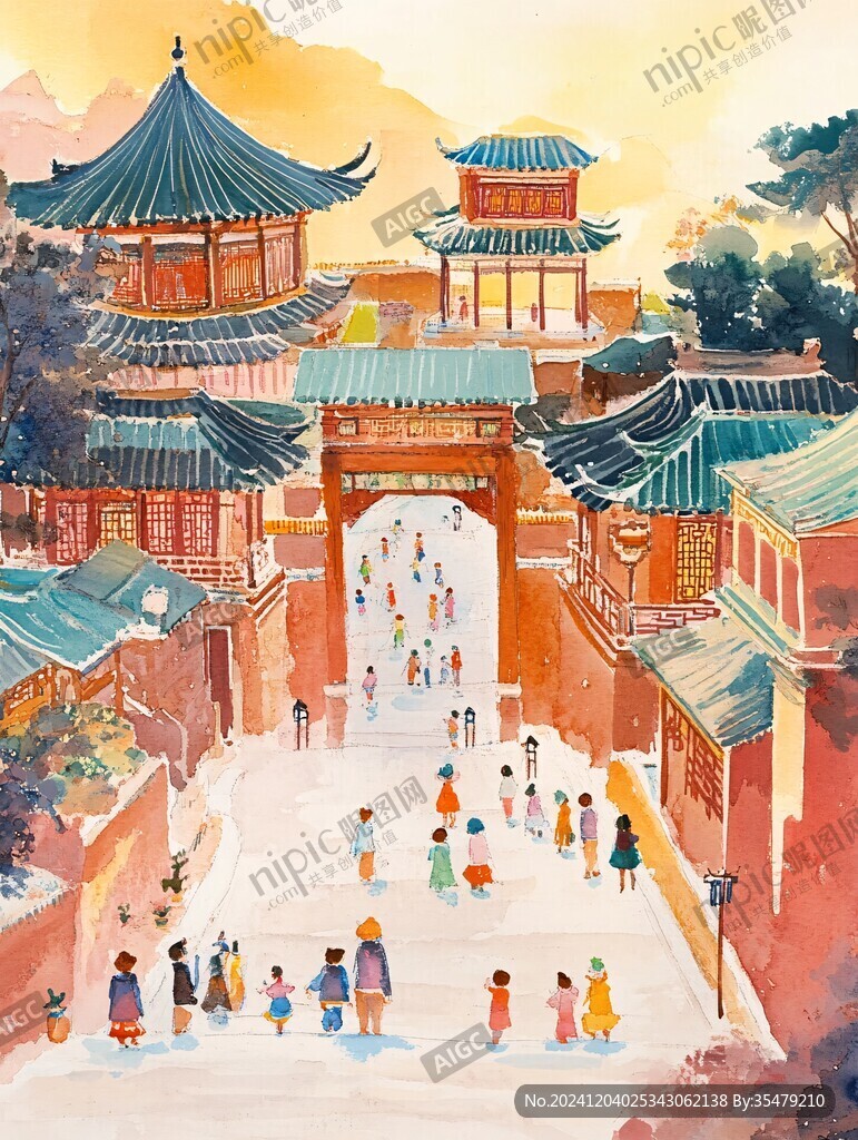 大境门插画
