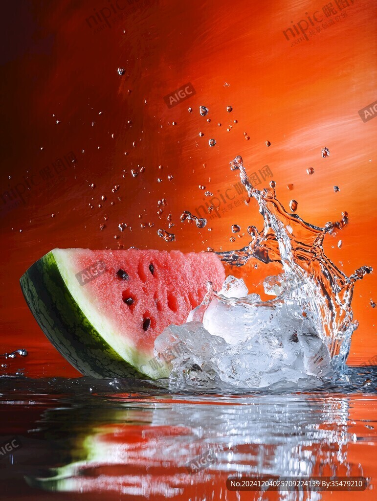 水果落水瞬间