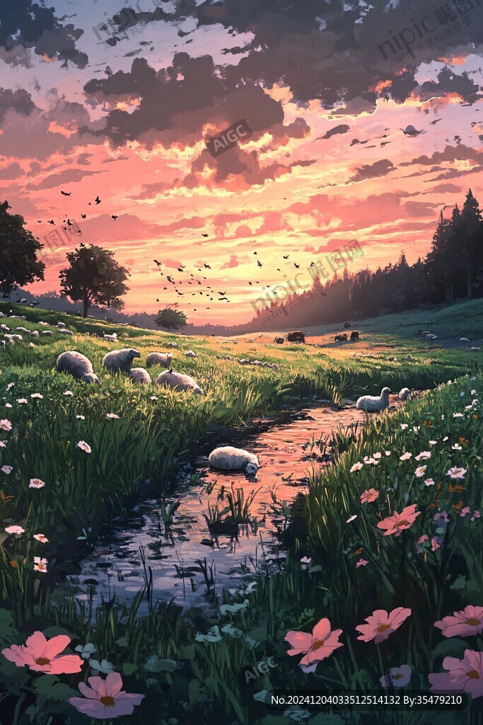 插画唯美风景