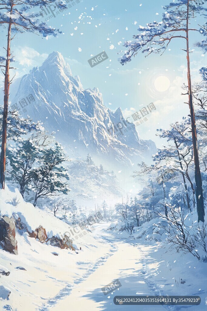 雪景插画
