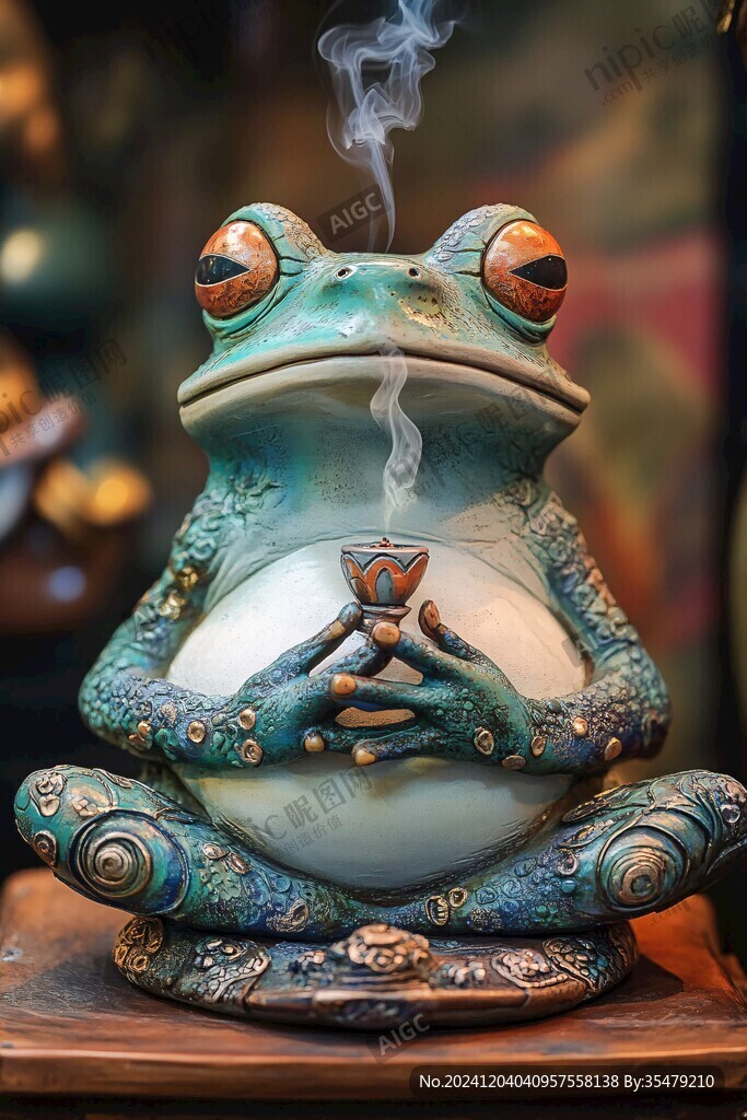香炉上的动物浮
