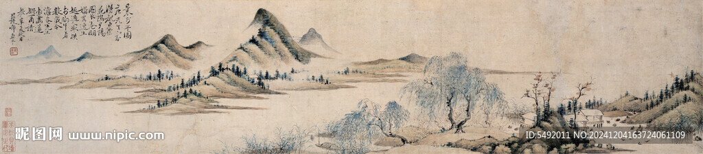 水墨山水画