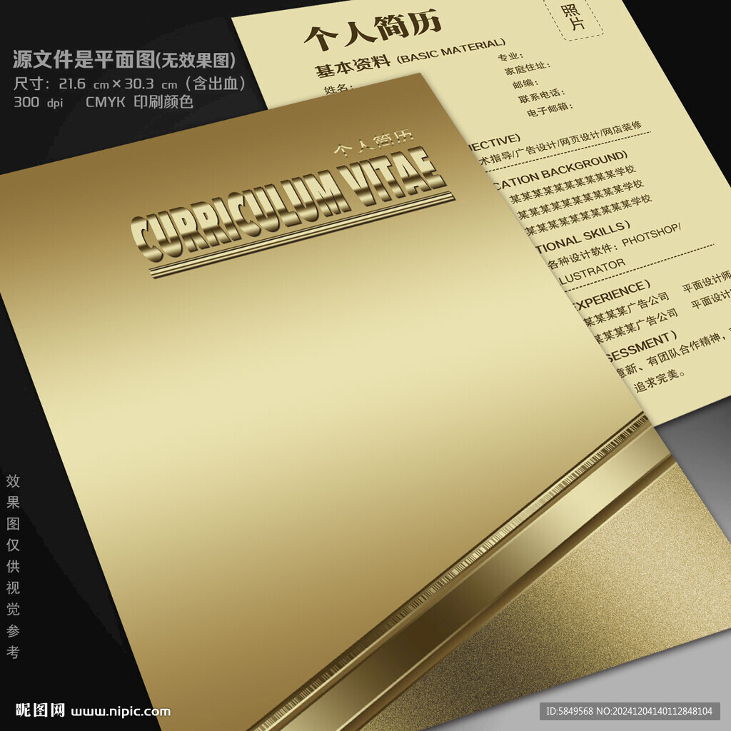 高档简历