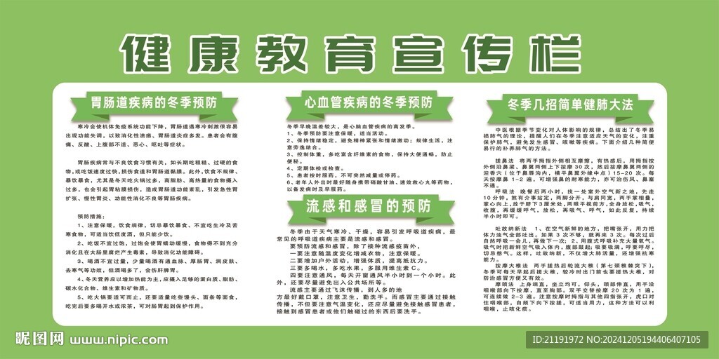 健康教育宣传栏