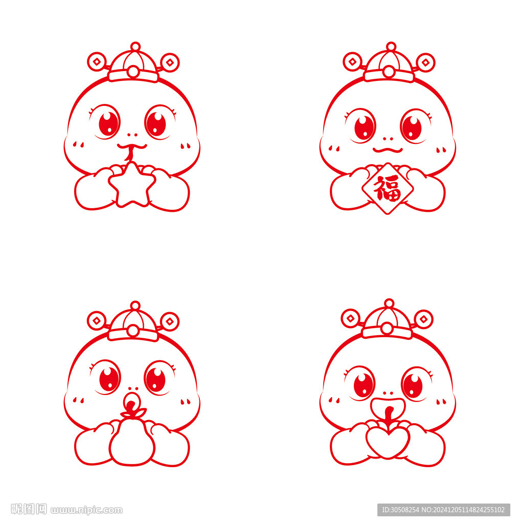 蛇卡通蛇宝宝图片