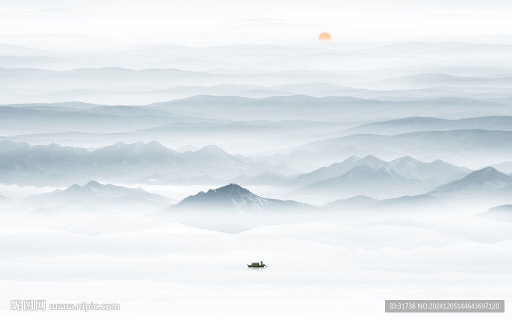 山水水墨画