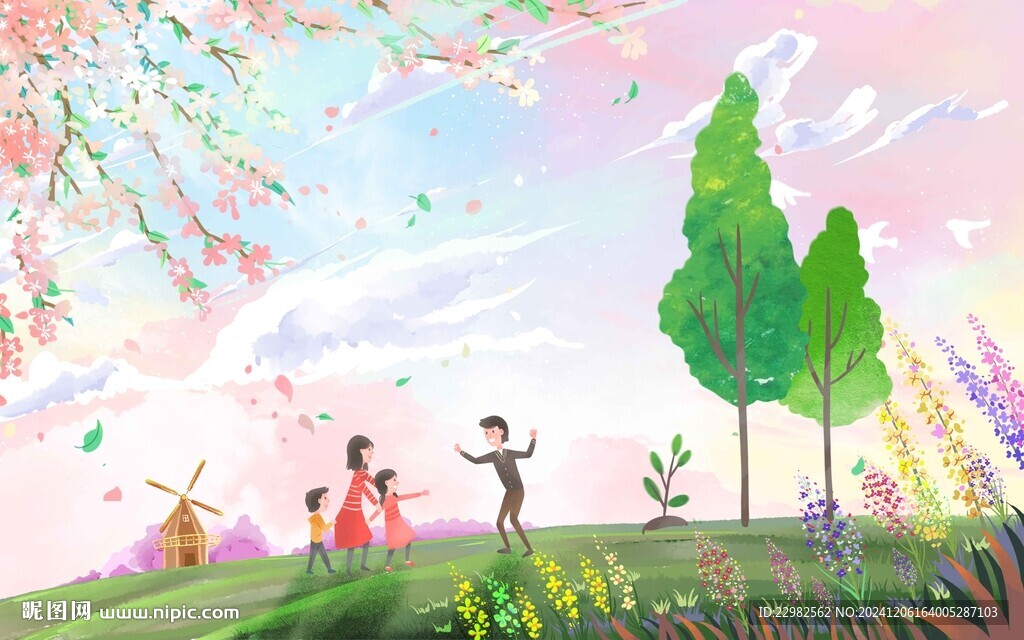 卡通插画背景