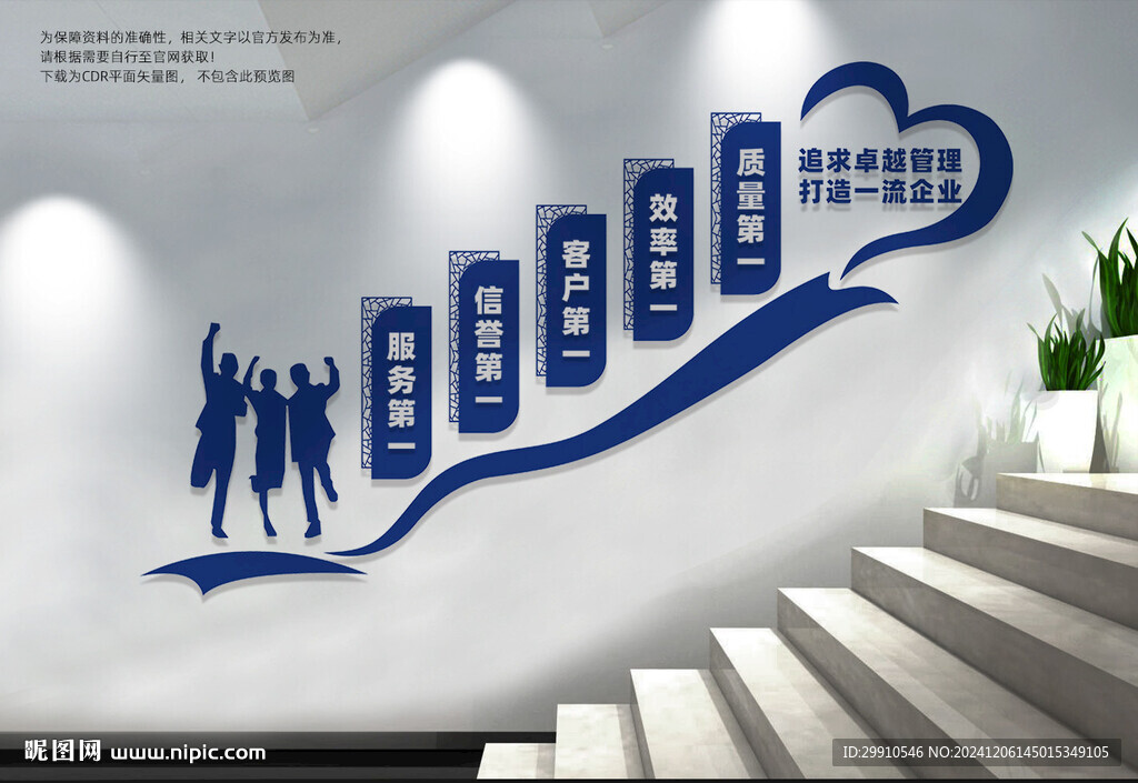 企业楼梯文化墙