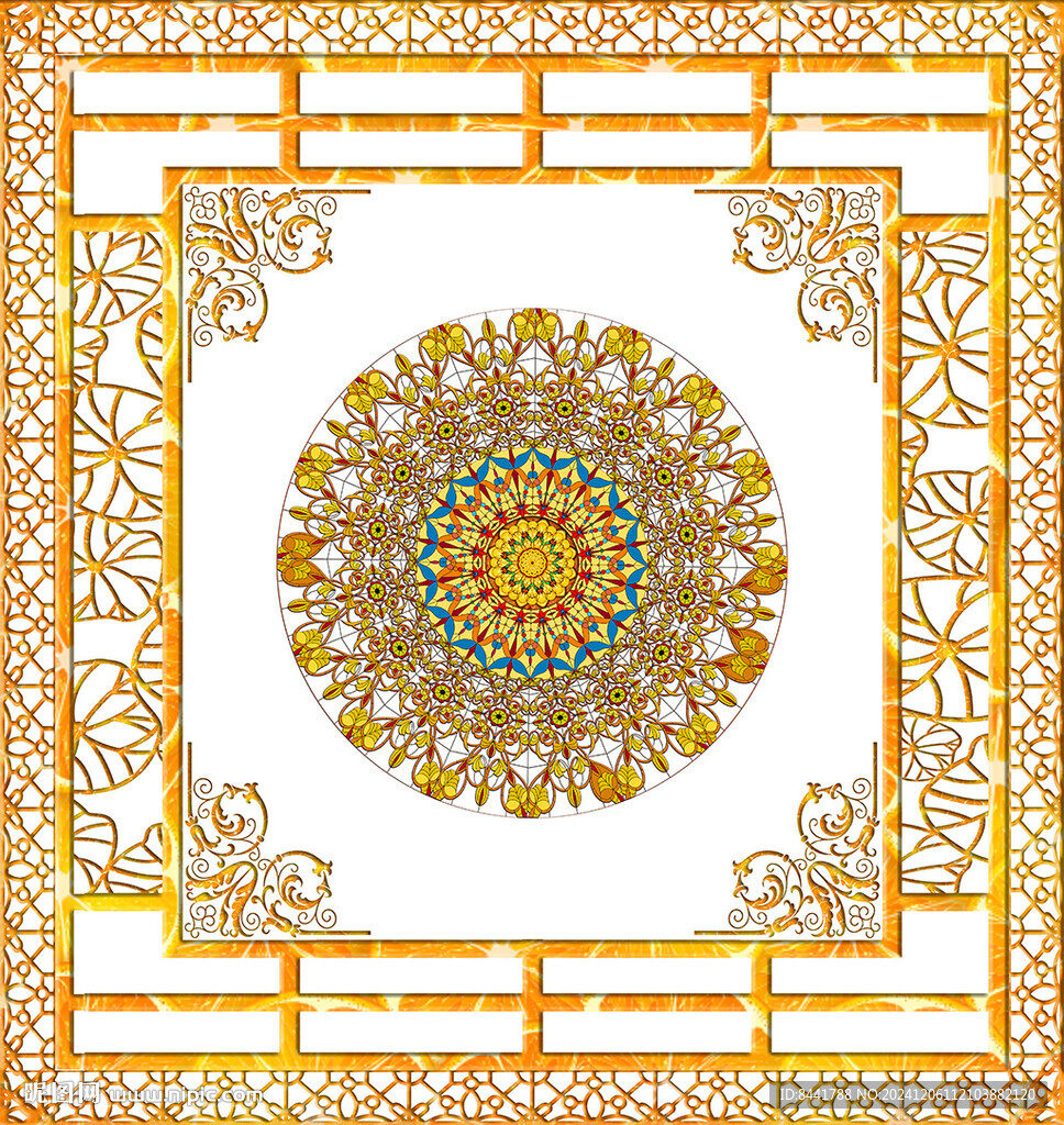 金色边框吊顶