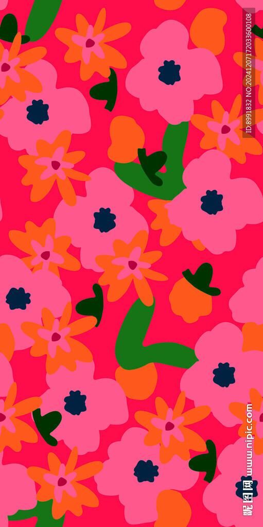 色块花