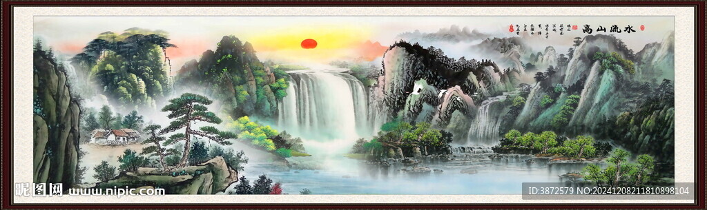 国画山水风景画