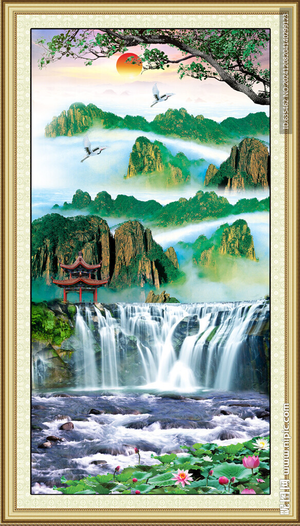 玄关山水画