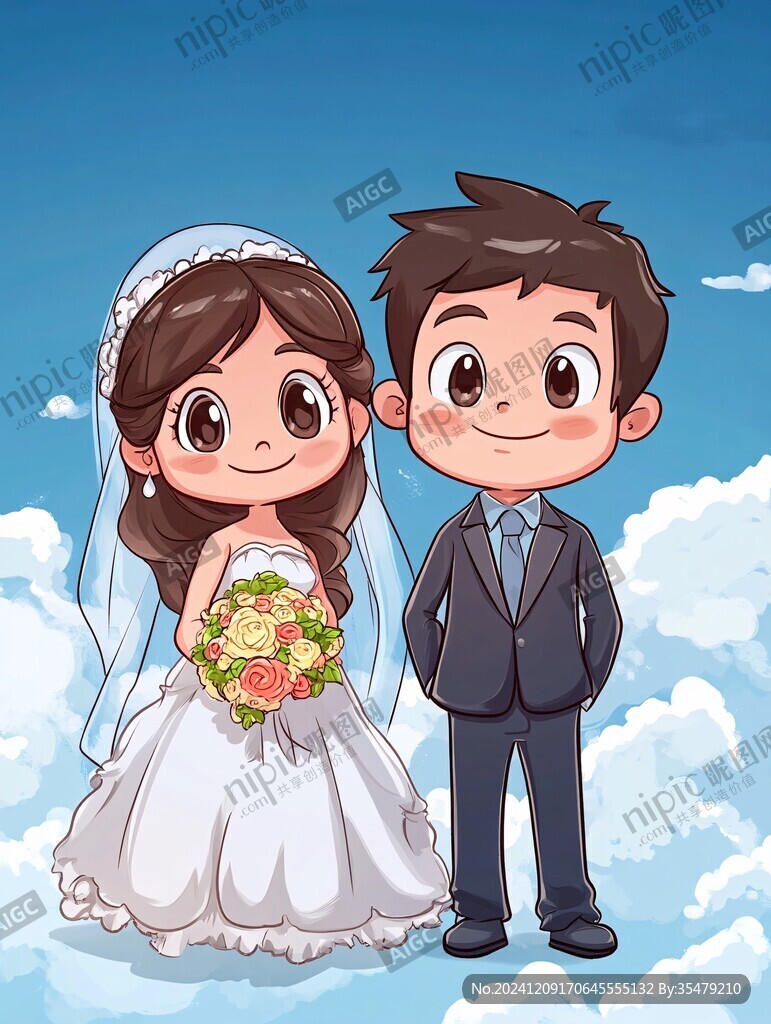 q版结婚照