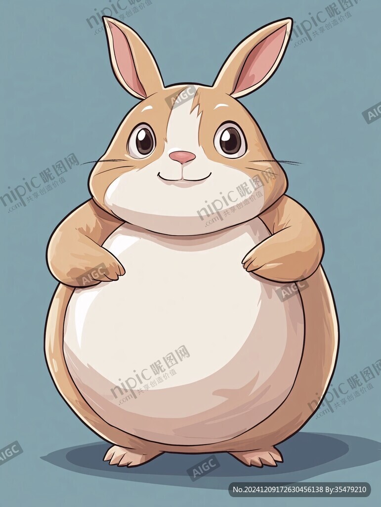 微信移动端卡通兔素材