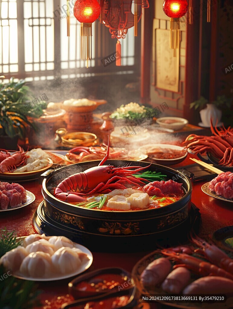 精致火锅场景
