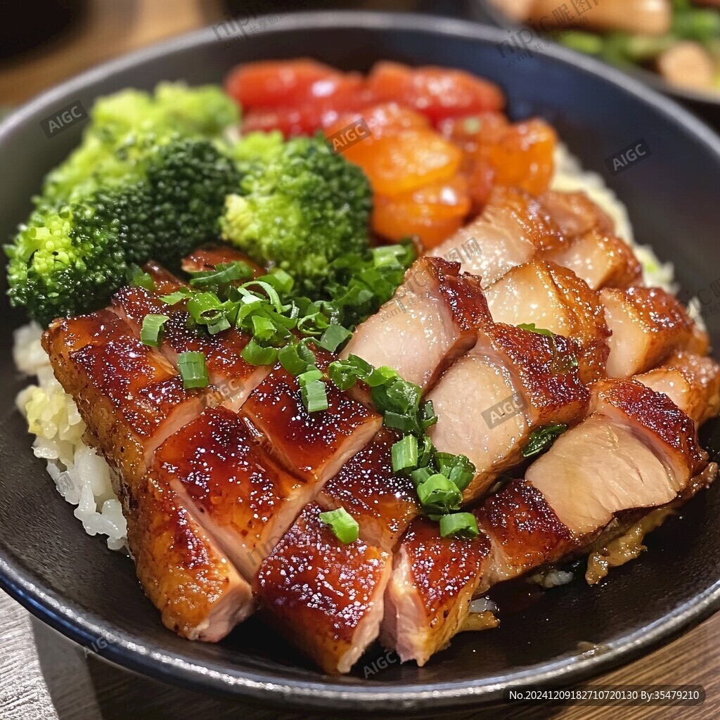 叉烧拼酱油鸡饭
