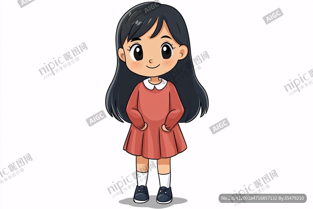 女孩孩卡通形象设计