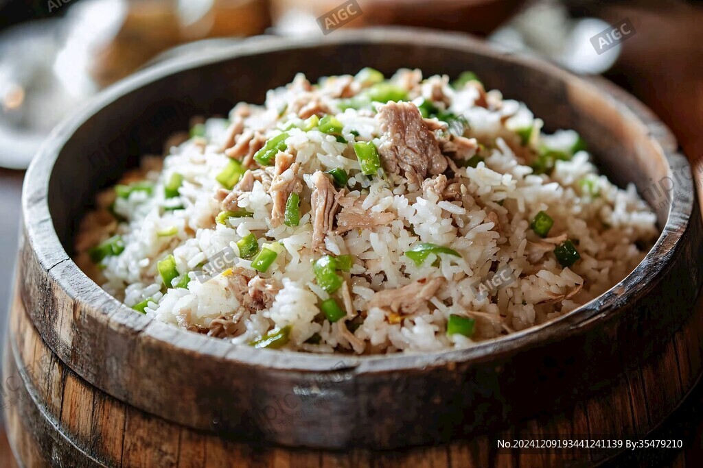 木桶酱油炒饭食品食谱