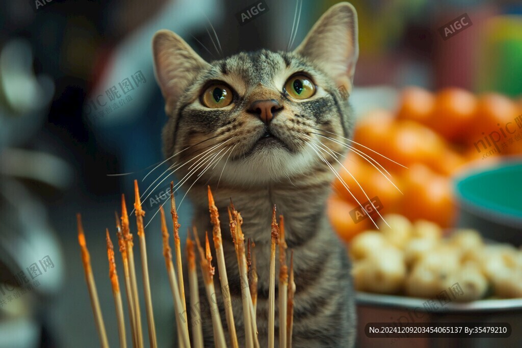 流口水的馋猫