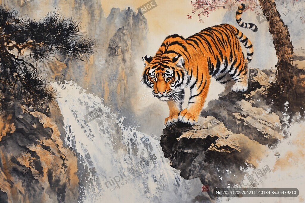 猛虎下山吉祥