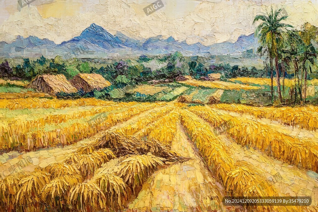 稻田油画