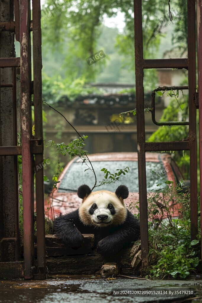 雨中动物园